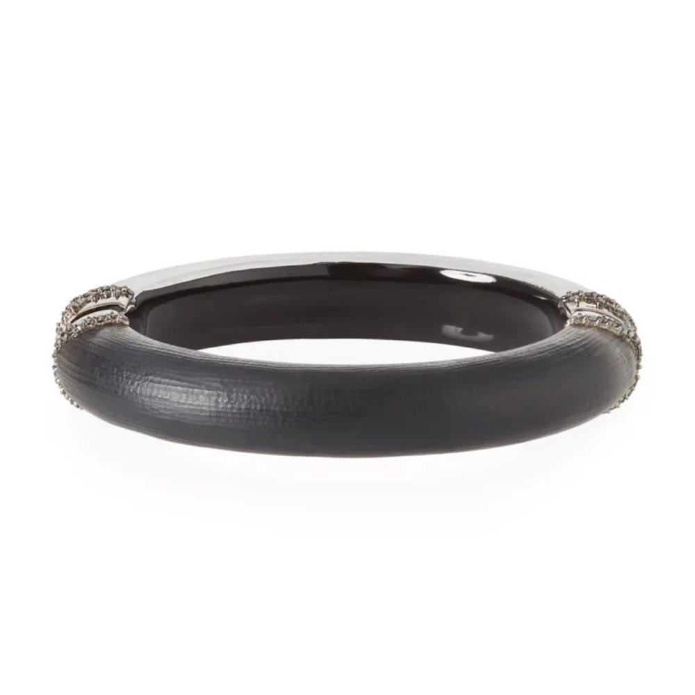 Alexis Bittar Crystal Capped Hinge Bracelet.